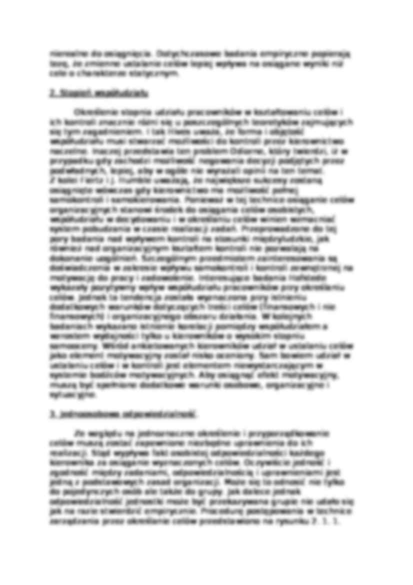 Zarządzanie przez określanie celów  - omówienie. - strona 3