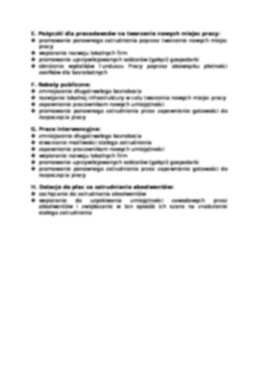 Cele programów rynków pracy   - omówienie. - strona 2