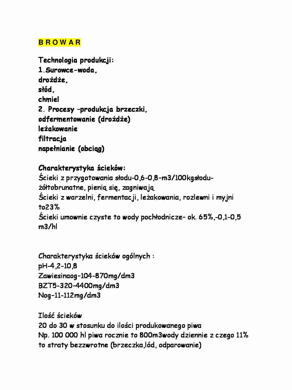 Browar - omówienie zagadnienia - strona 1