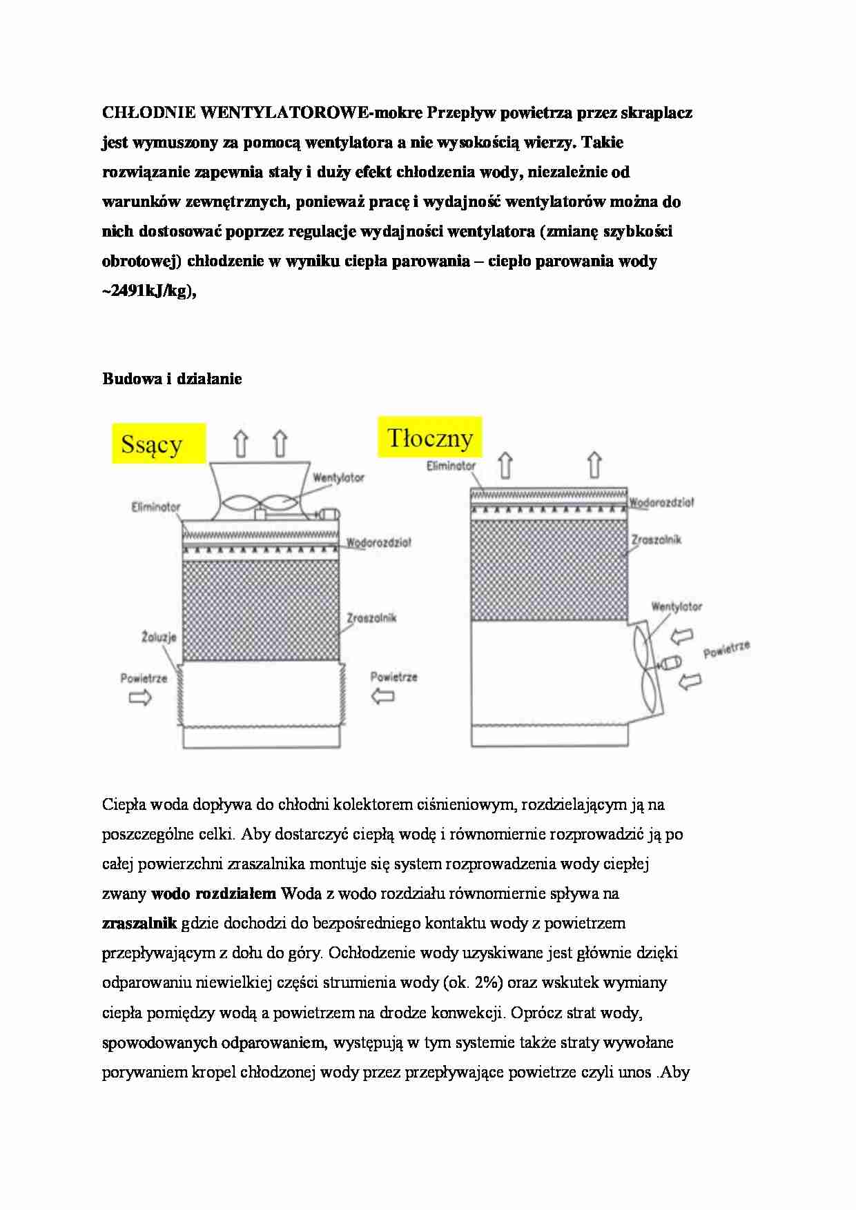 Chłodnie wentylatorowe - omówienie zagadnienia - strona 1