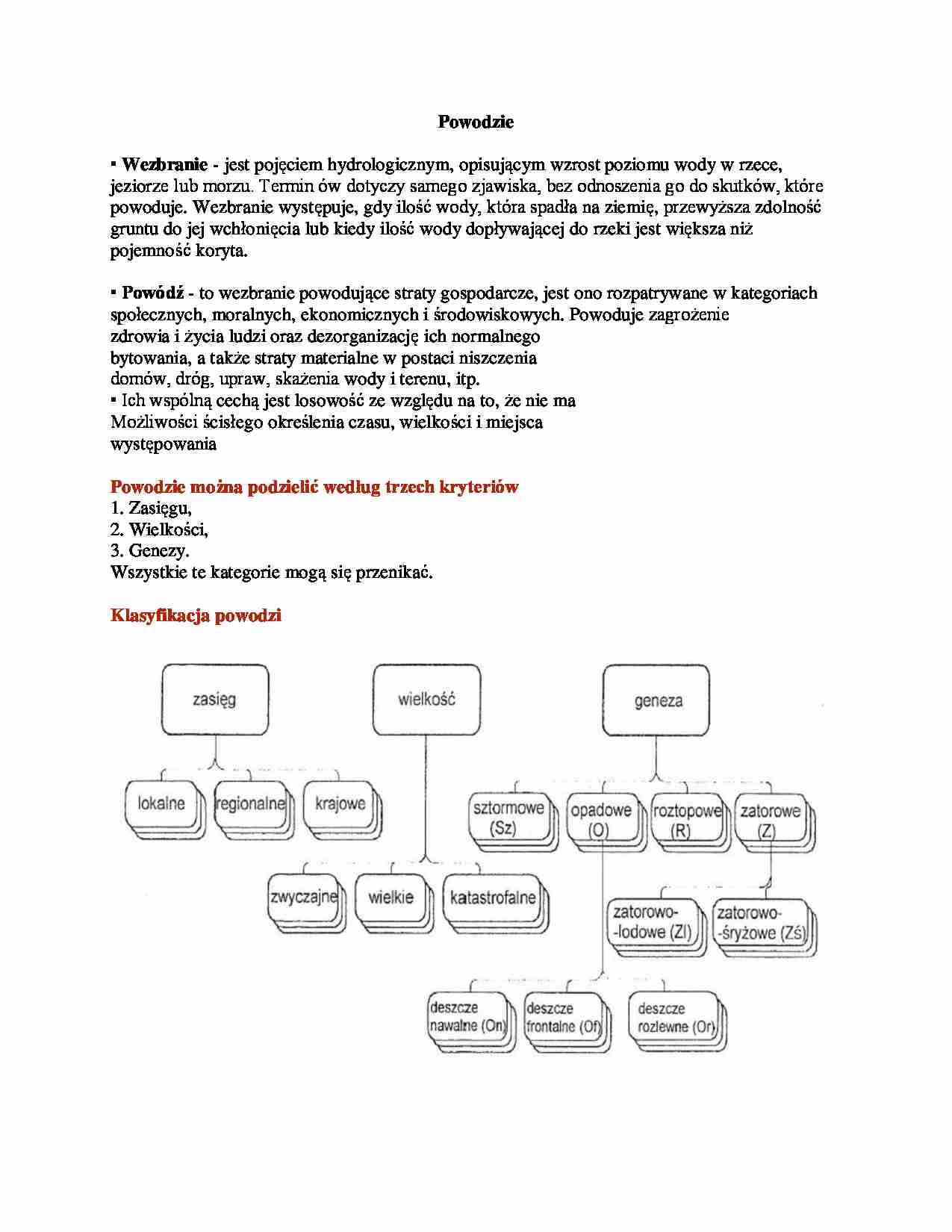 Powodzie - omówienie zagadnienia - strona 1