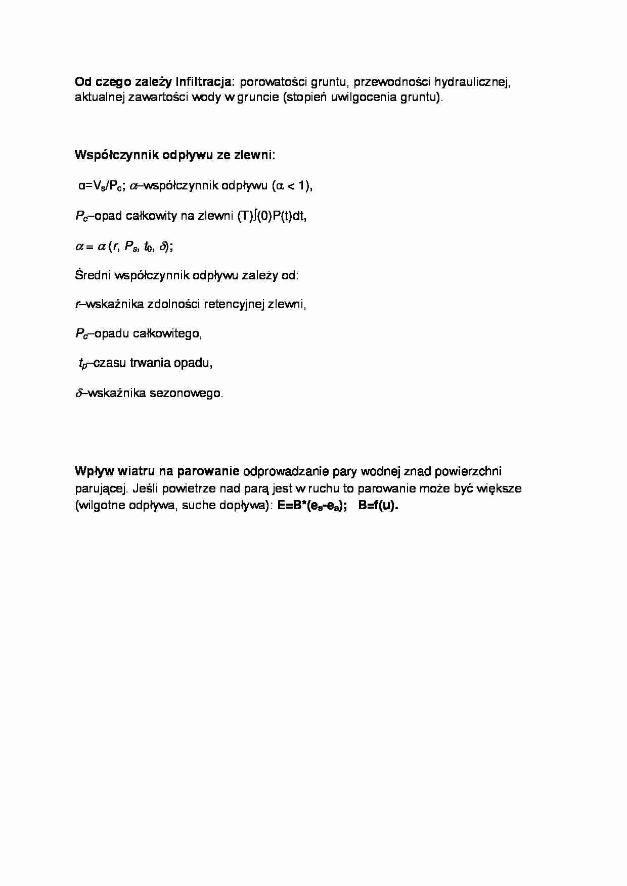 Wpływ wiatru na parowanie - omówienie - strona 1