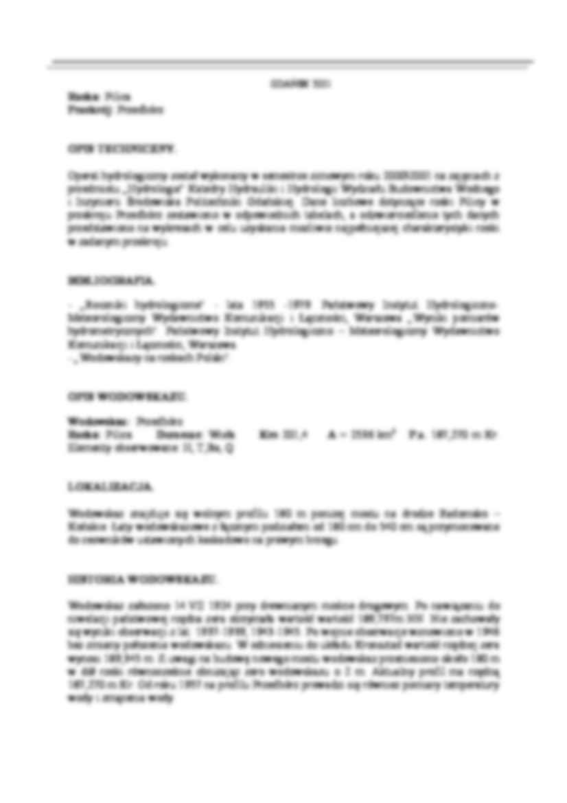 Operat hydrologiczny - rzeka Pilica - omówienie - strona 2