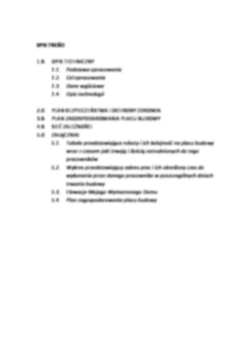 Opis techniczny planu zagospodarowania placu budowy - omówienie - strona 2