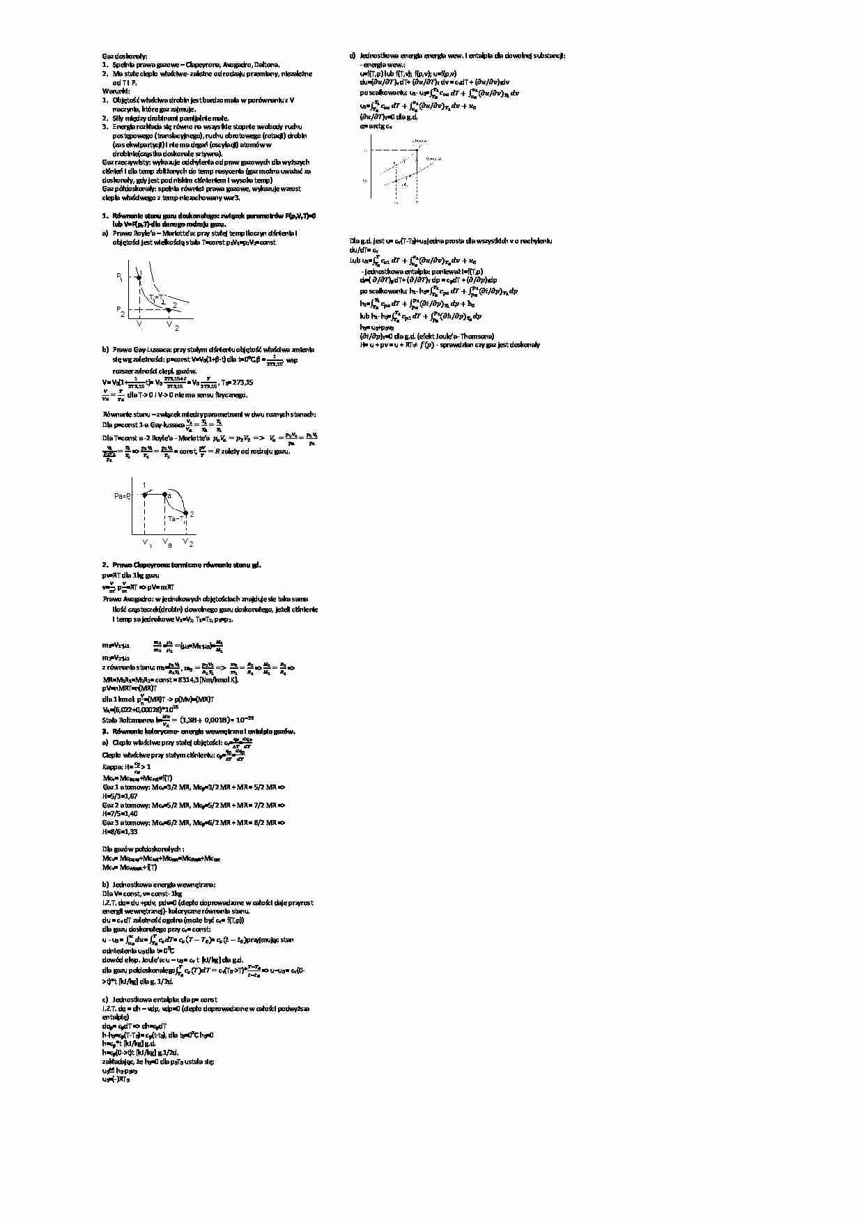 Równania stanu - omówienie - strona 1