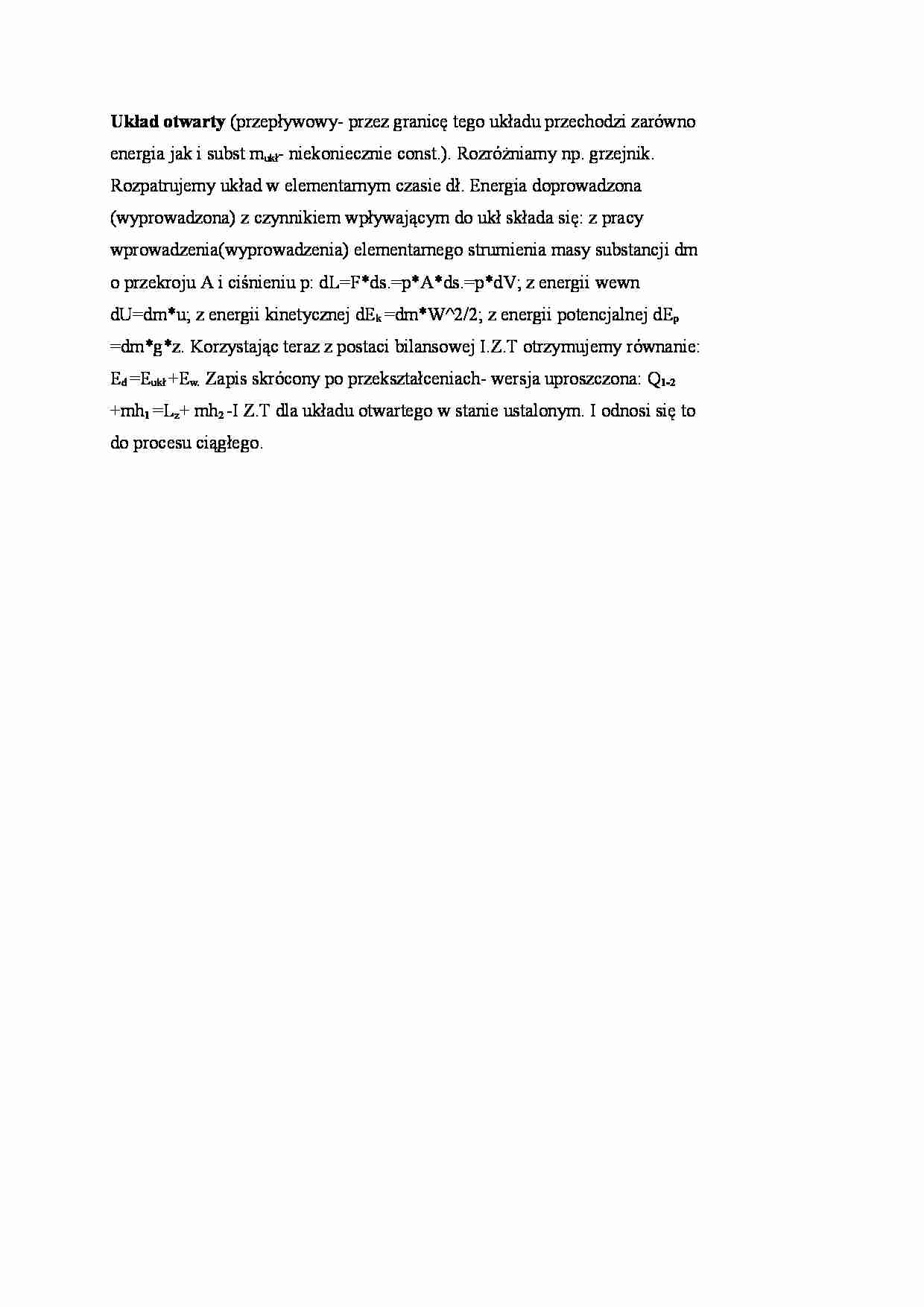 Układ otwarty - omówienie - strona 1