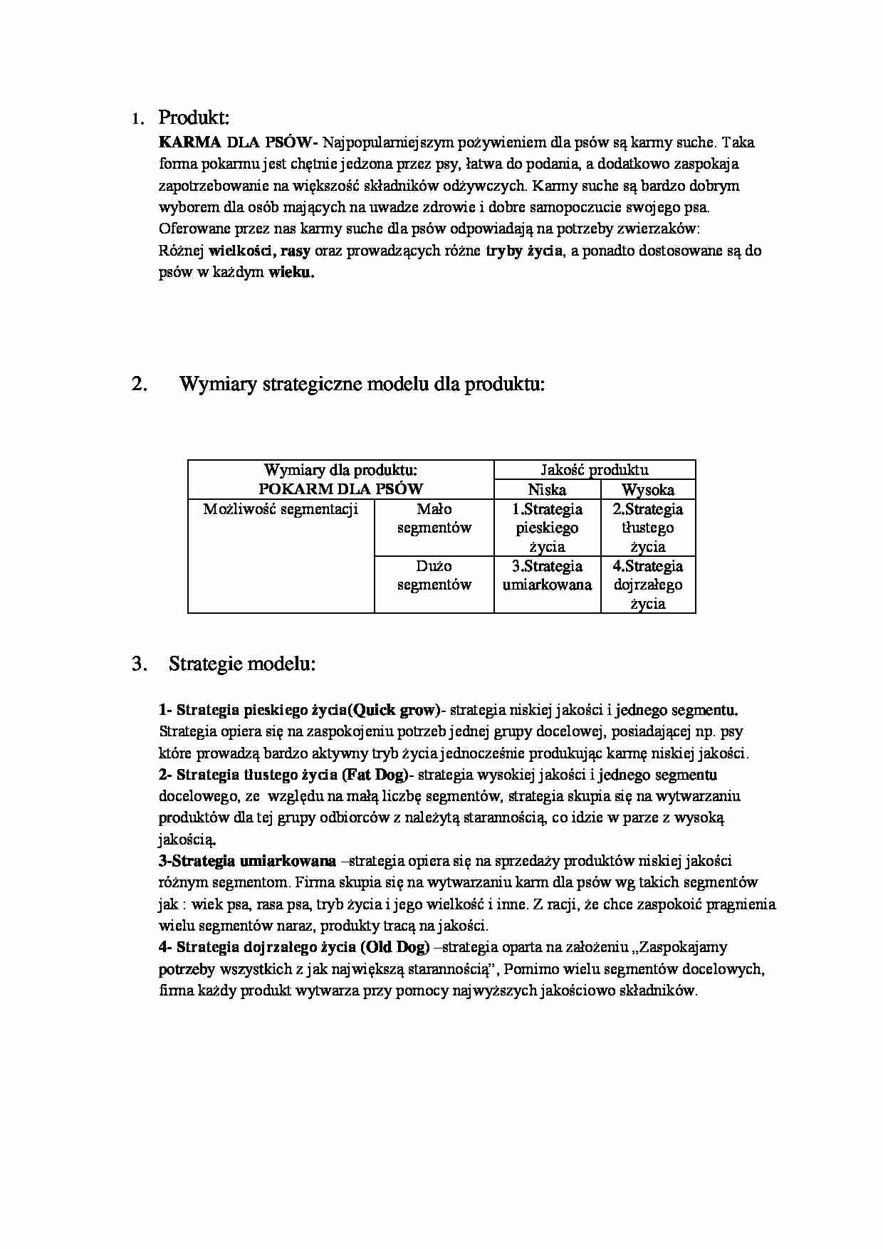 Projekt - Karma dla psów - strona 1