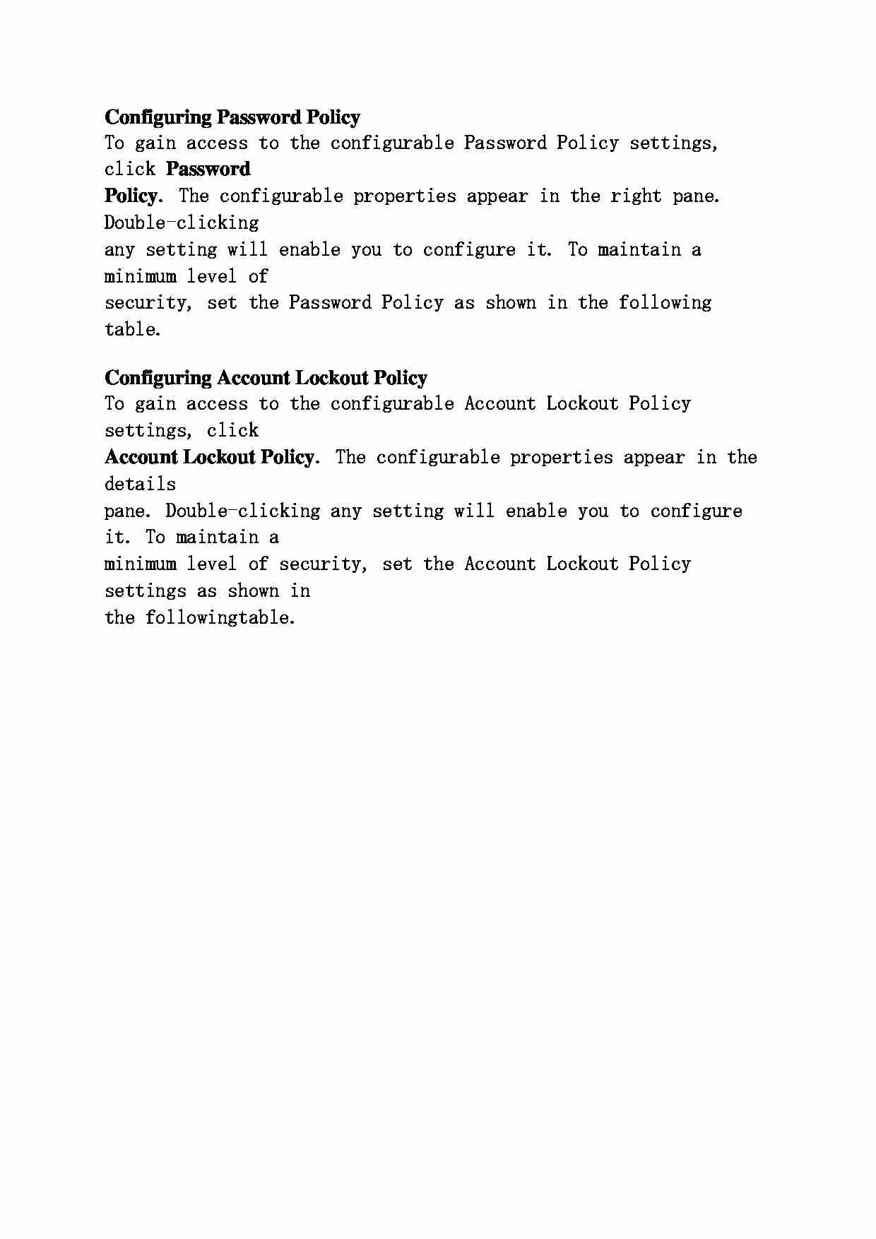 Zasady haseł - konfiguracja  - strona 1