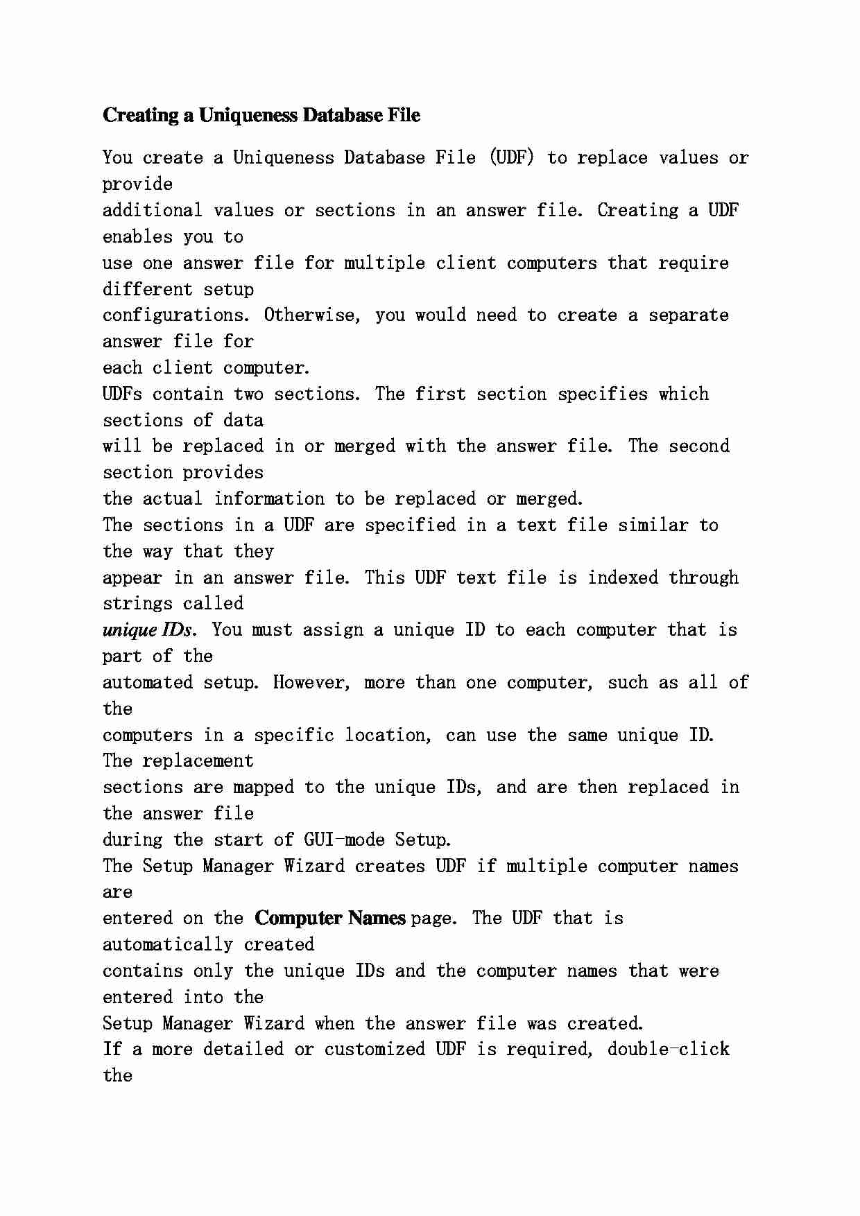 Tworzenie pliku bazy danych wyjątkowość - strona 1