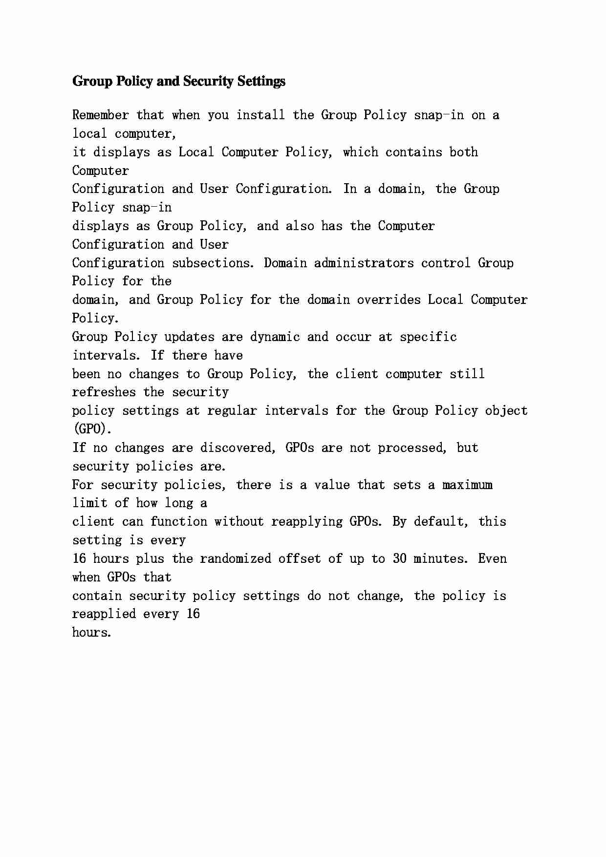 Zasady grupy i ustawienia zabezpieczeń - strona 1