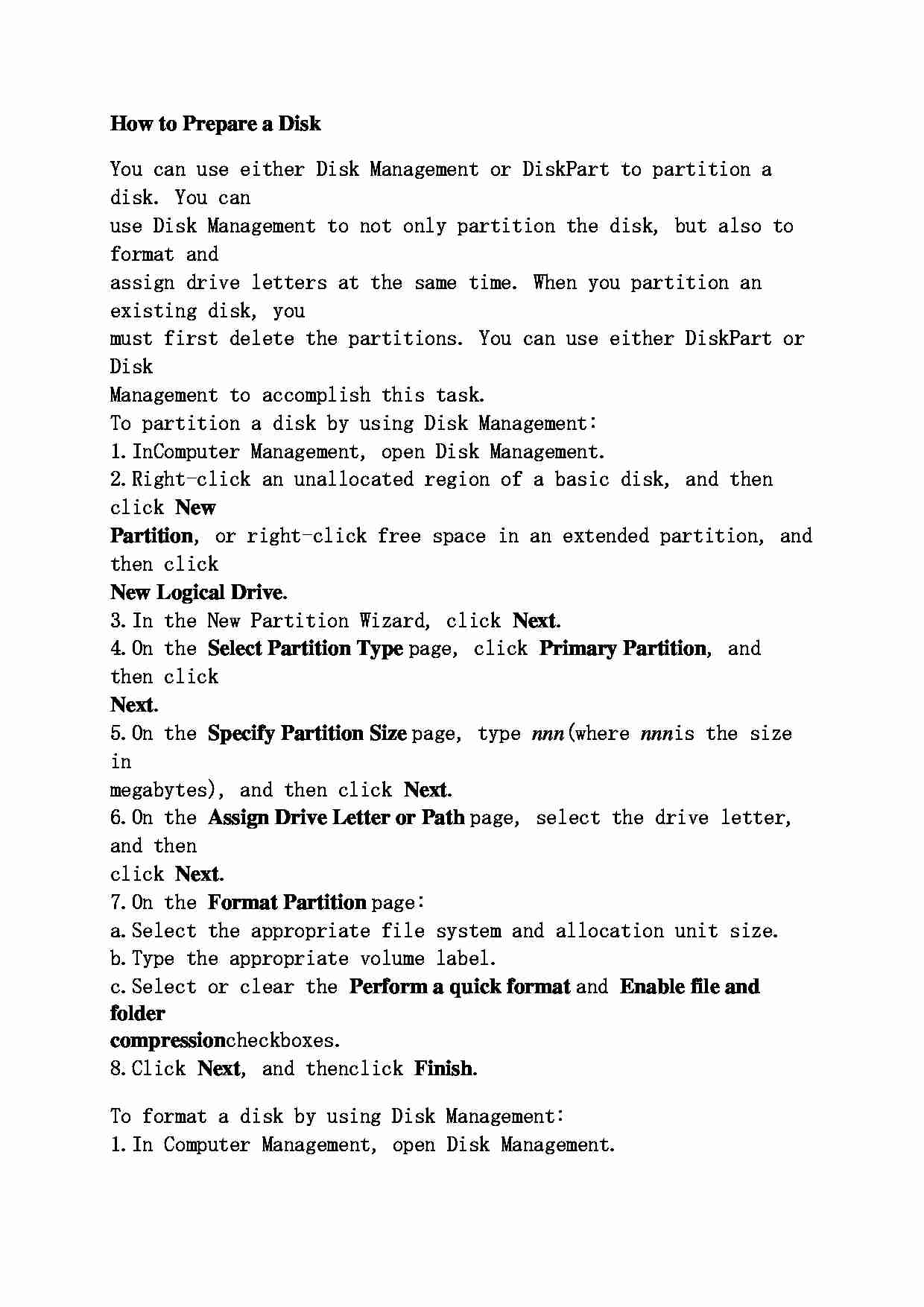 Jak przygotować się na dysku - strona 1