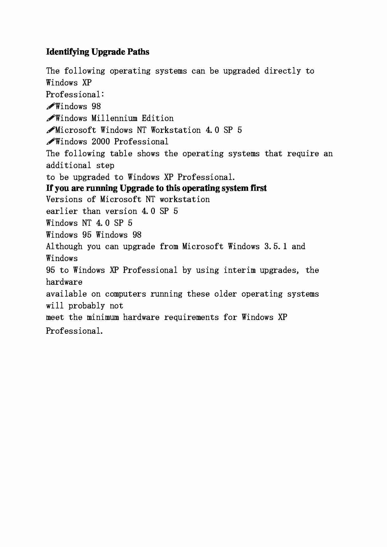 Identifying Upgrade Paths - strona 1