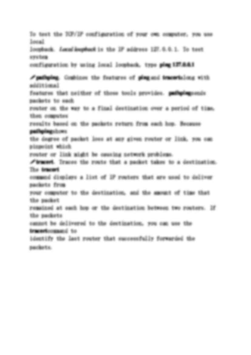 Korzystanie z programów narzędziowych TCP Rozwiązywanie IP - strona 2