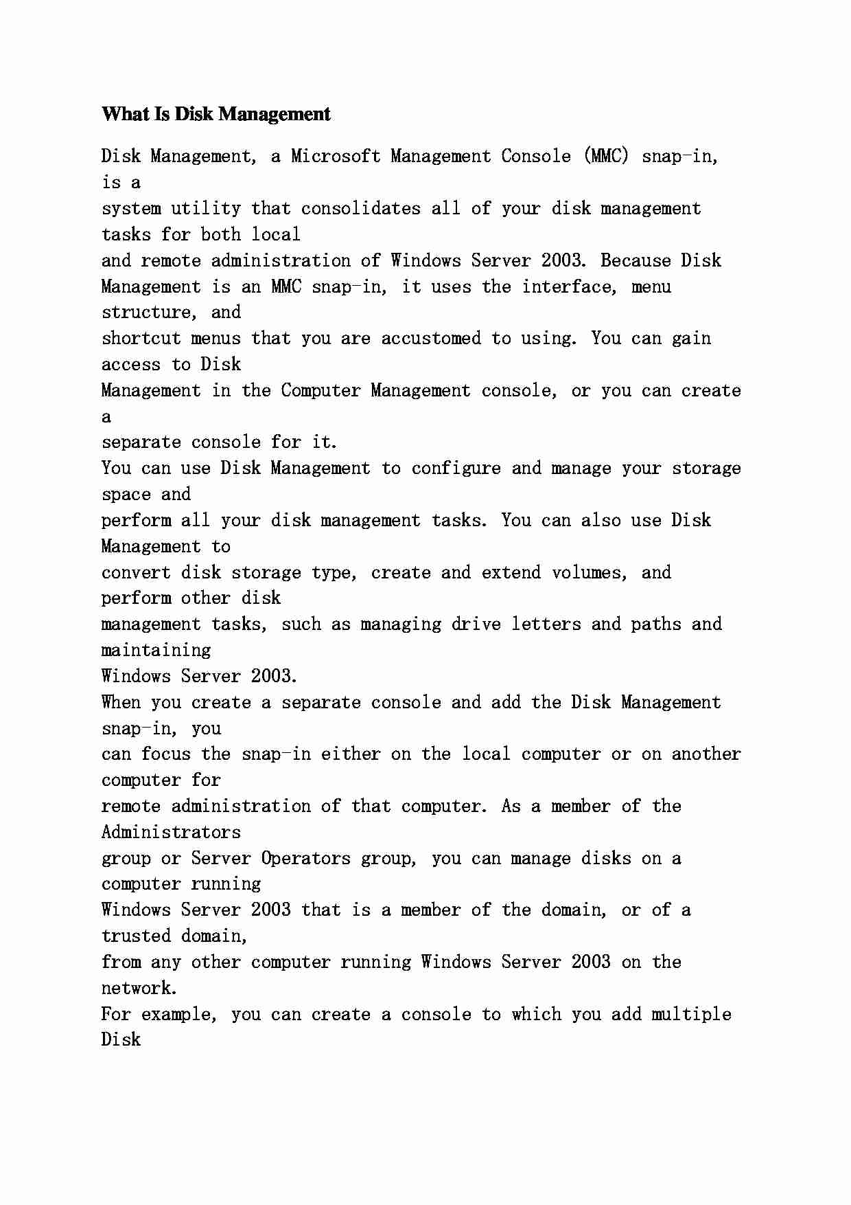 Co to jest zarządzanie dyskami  - strona 1