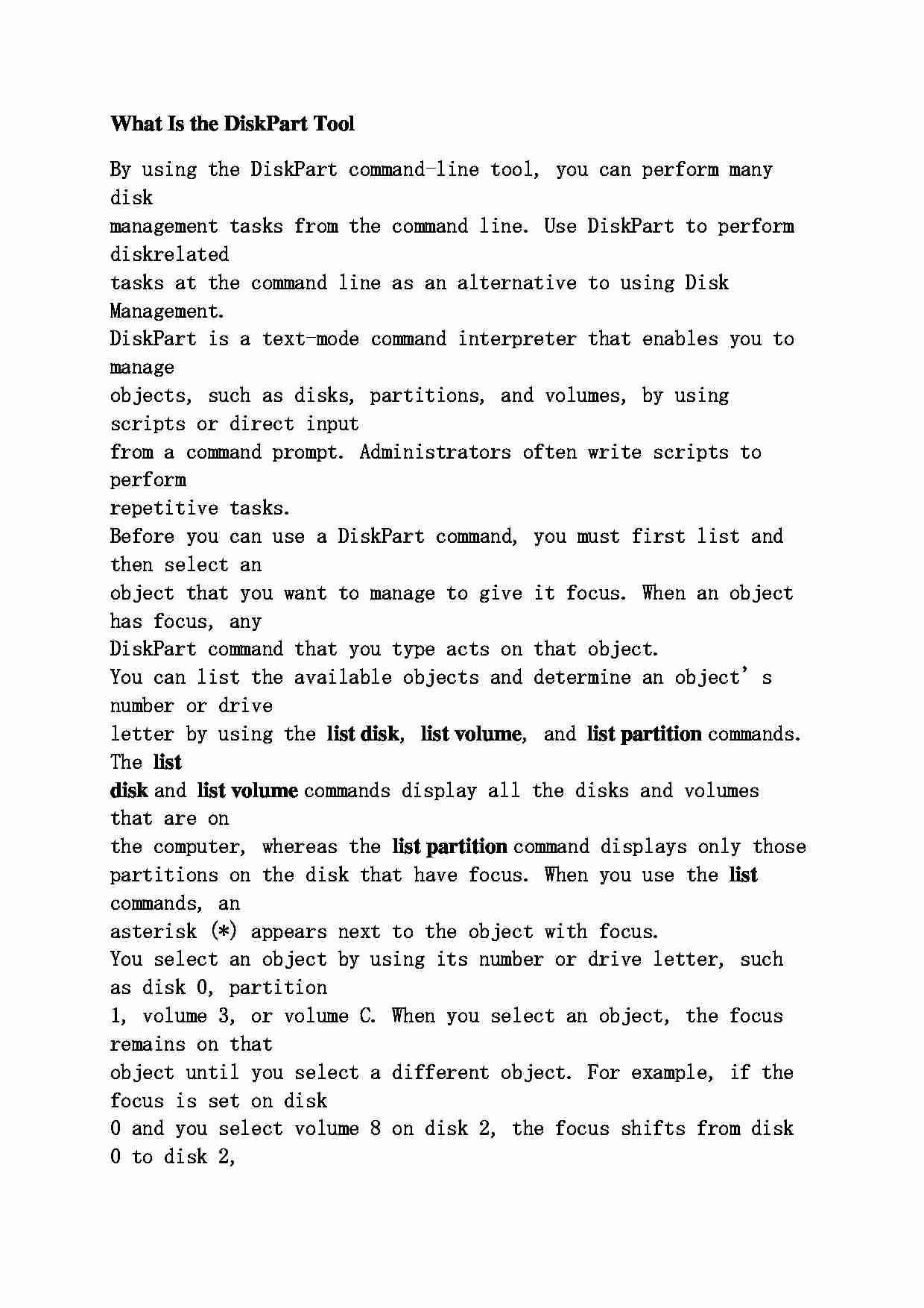 Co to jest narzędzie DiskPart - strona 1