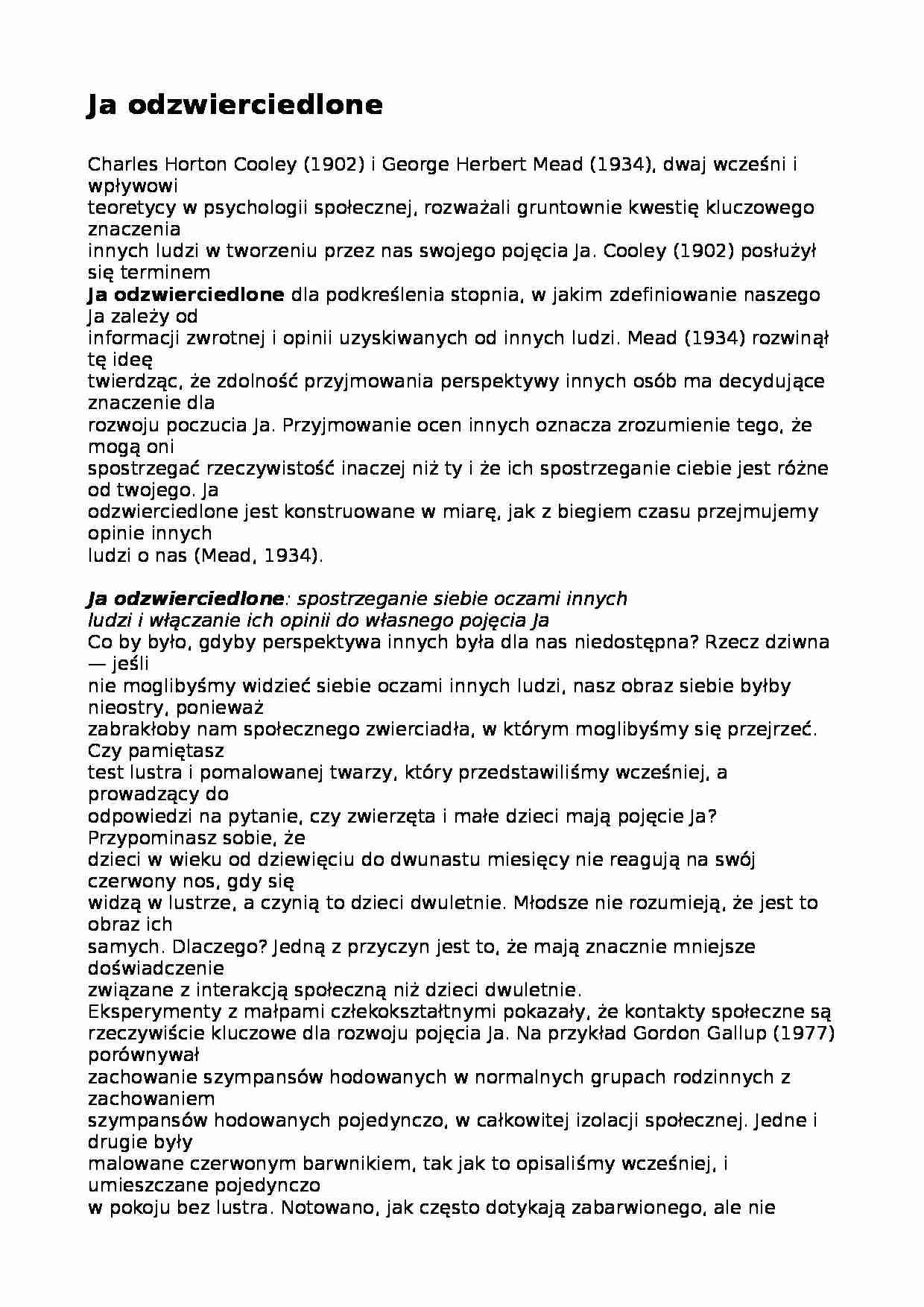 Ja odzwierciedlone - opracowanie - strona 1
