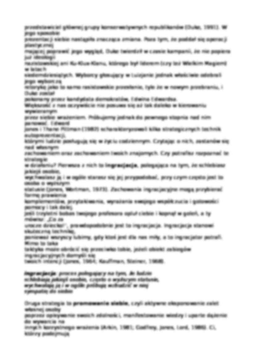 Kierowanie wrażeniem - wykład - strona 3