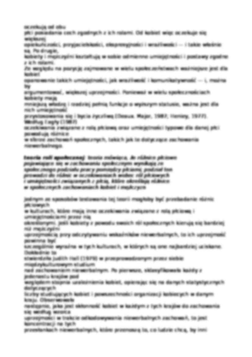 Różnice płciowe w komunikacji niewerbalnej - wykład - strona 2