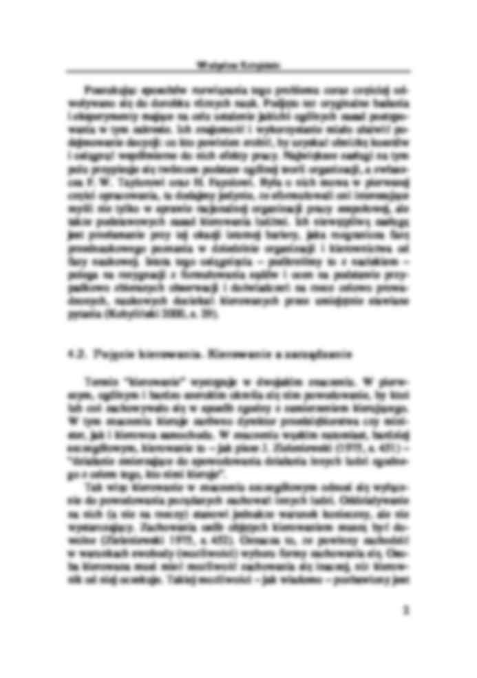 Istota i warunki kierowania - wykład - strona 2