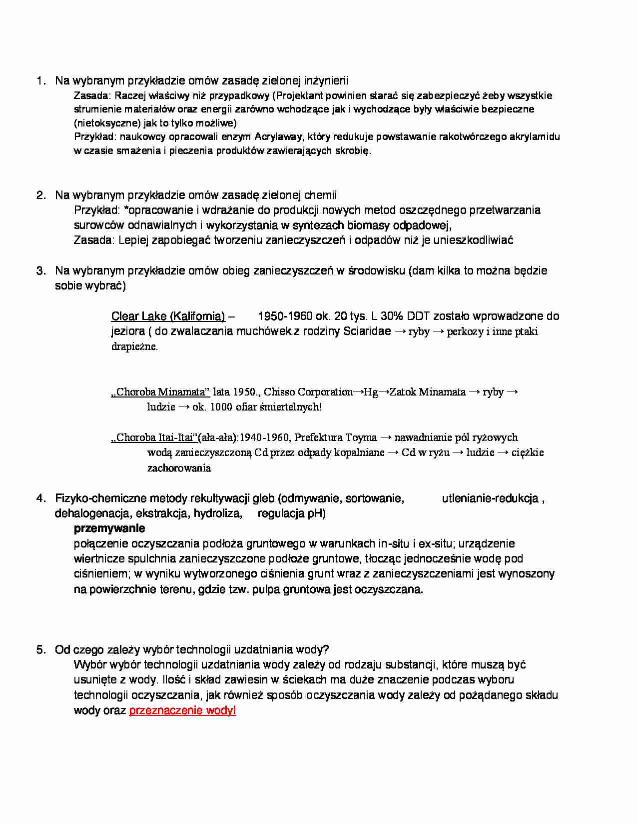 Egzamin - opracowane zagadnienia - strona 1