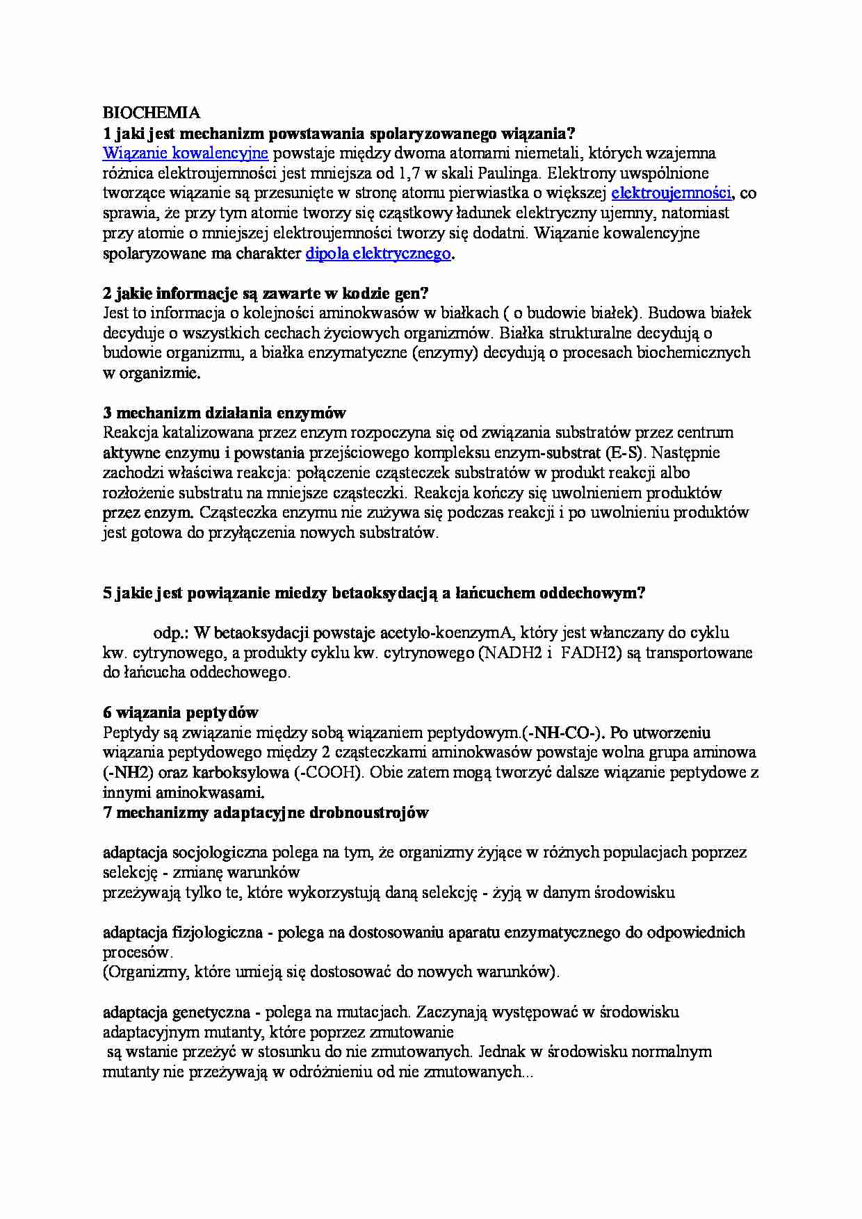 Opracowane zagadnienia na zaliczenie - strona 1