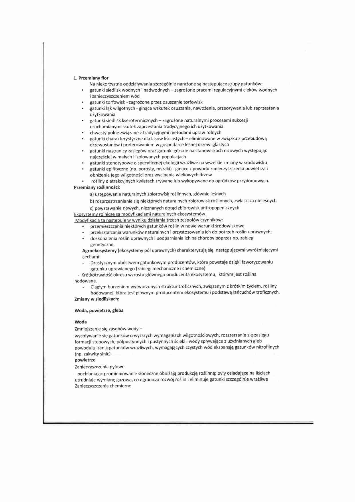 Przemiany flor - wykład - strona 1