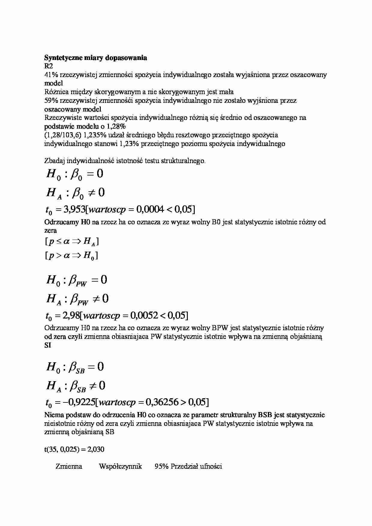 Wykład - syntetyczne miary dopasowania - strona 1