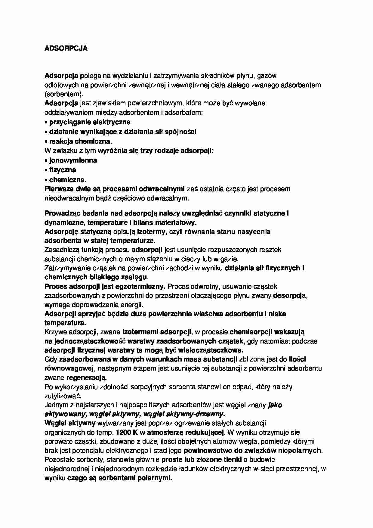 Wykład o adsorpcji - strona 1