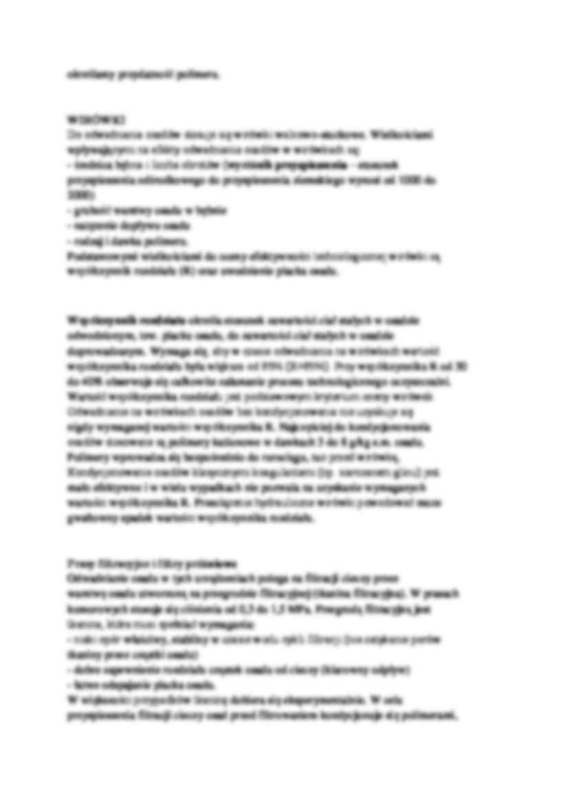 Mechaniczne odwadnianie osadów - wykład - strona 2