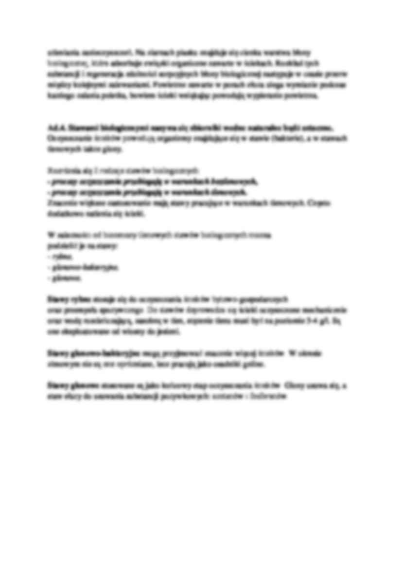 Naturalne metody biologicznego oczyszczania ścieków - wykład - strona 2