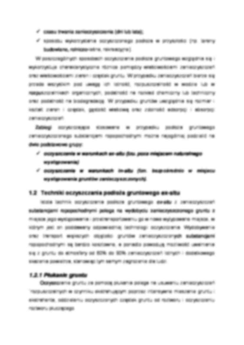 Techniki rekultywacji podłoży zdegradowanych - wykład - strona 2