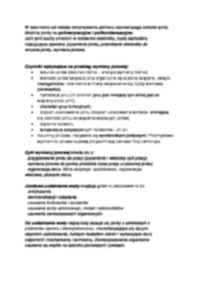 Wymiana jonowa i jonity - wykład - strona 2