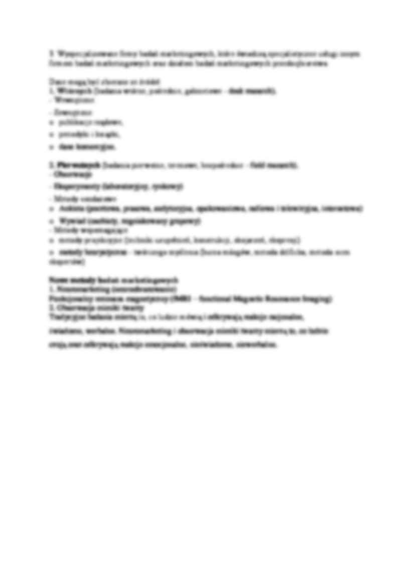 System informacji marketingowej - wykład - strona 2