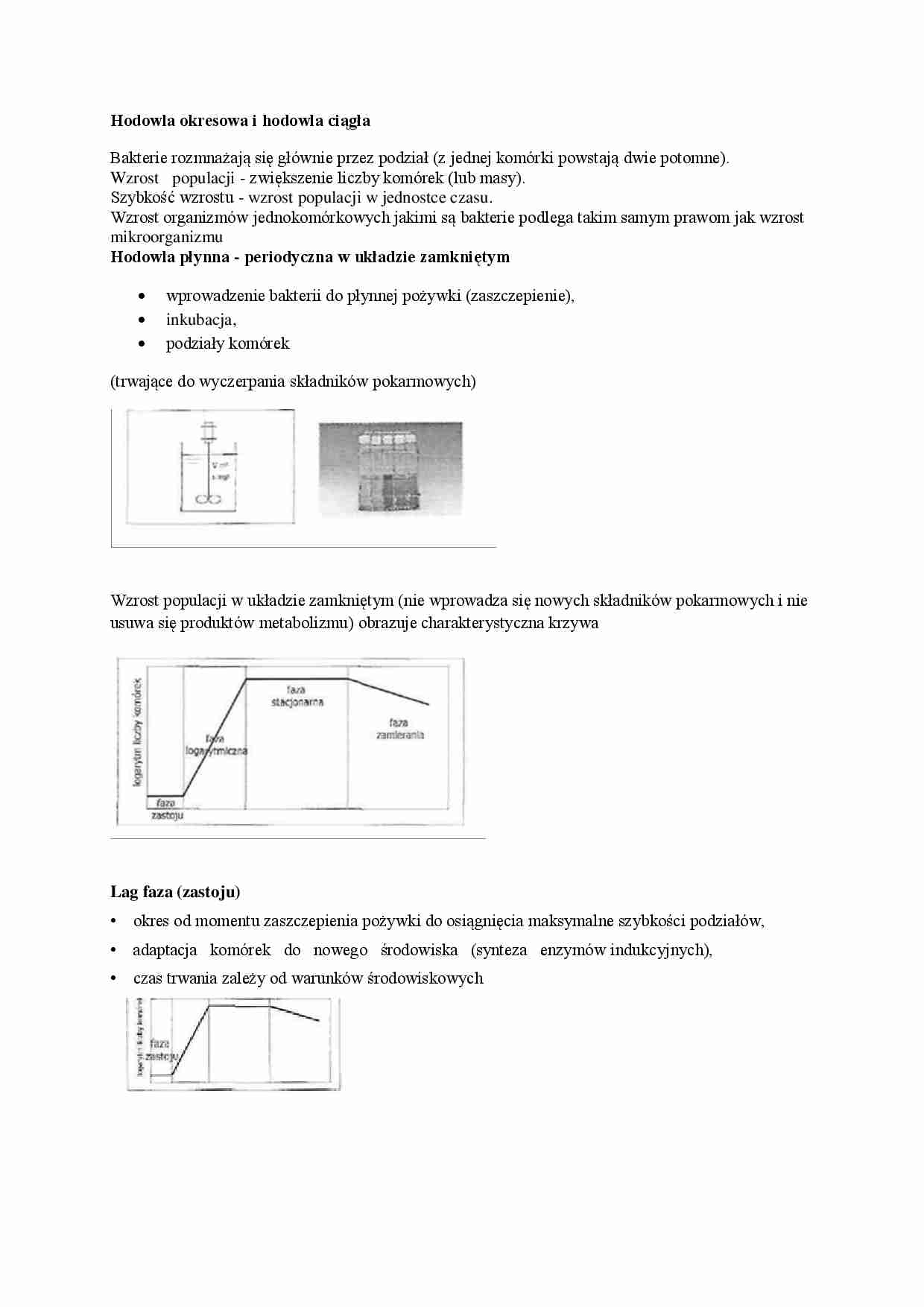 Hodowla okresowa i hodowla ciągła - wykład - strona 1