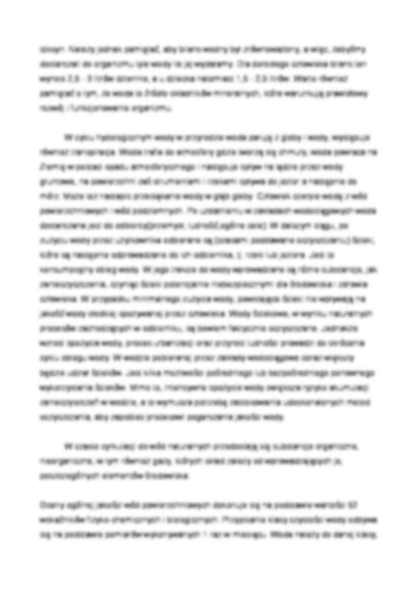 Woda i jej jakośc w życiu człowieka - wykład - strona 2