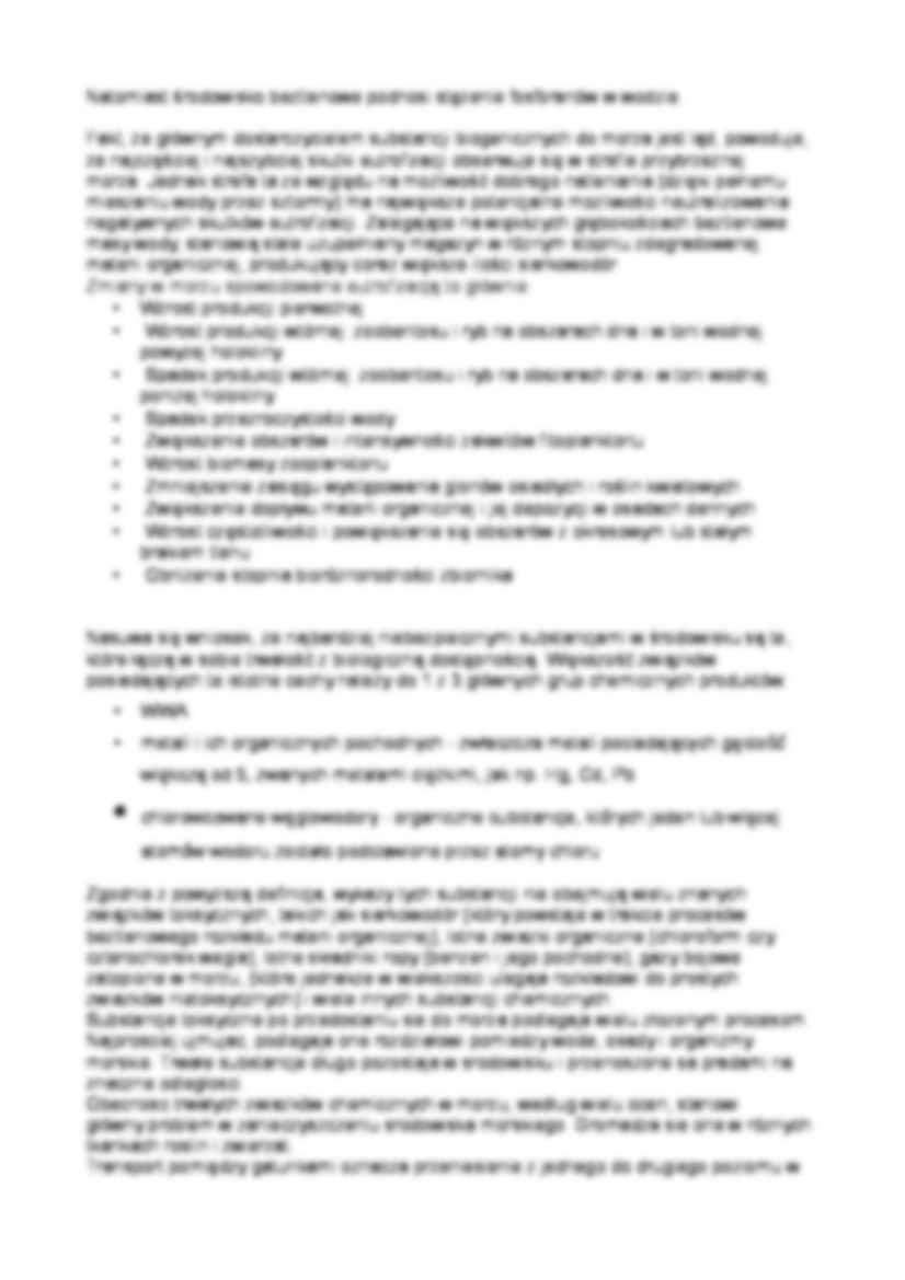 Wpływ różnych zanieczyszczeń na organizmy żywe - wykład - strona 2