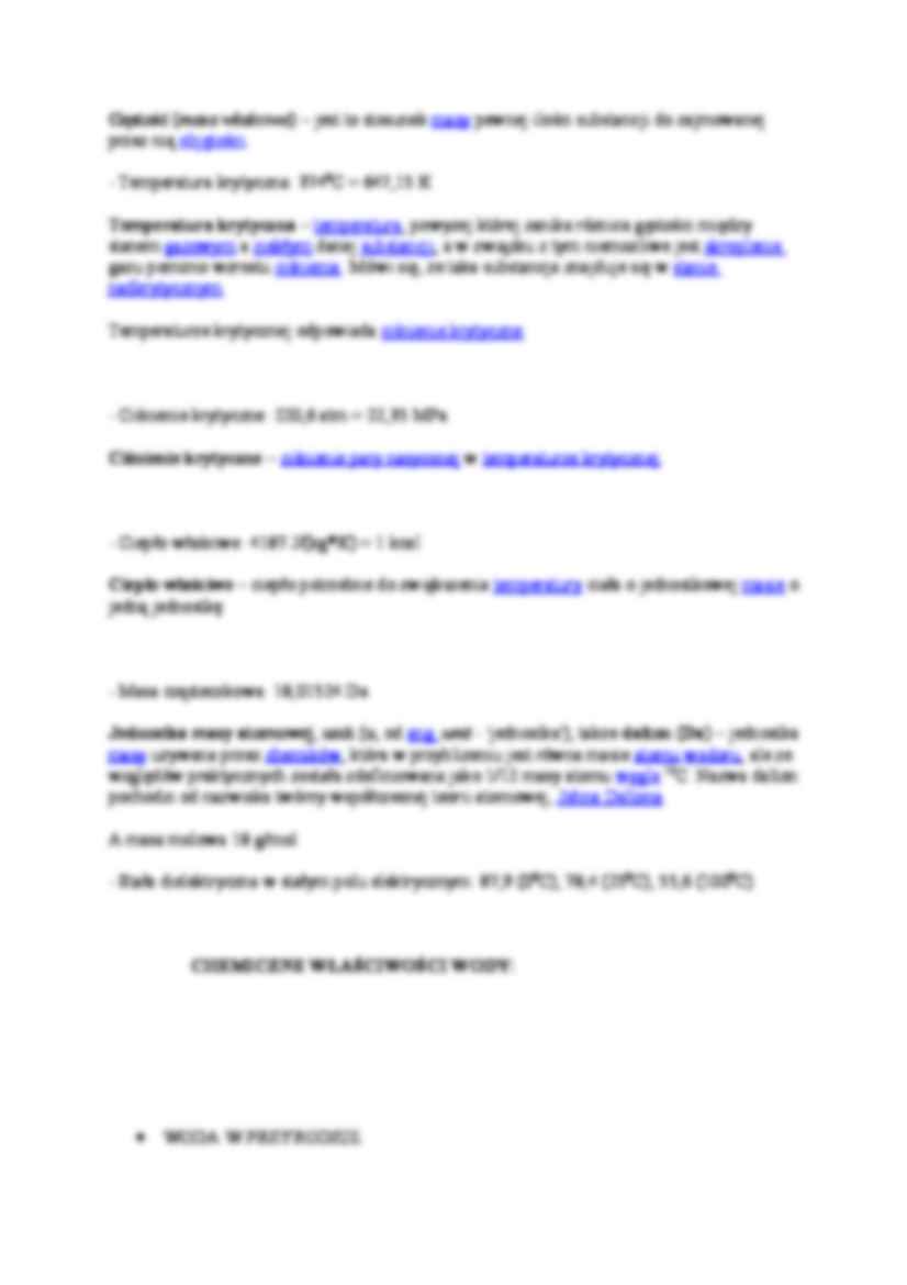 Woda - charakterystyka, funkcje - wykład - strona 3