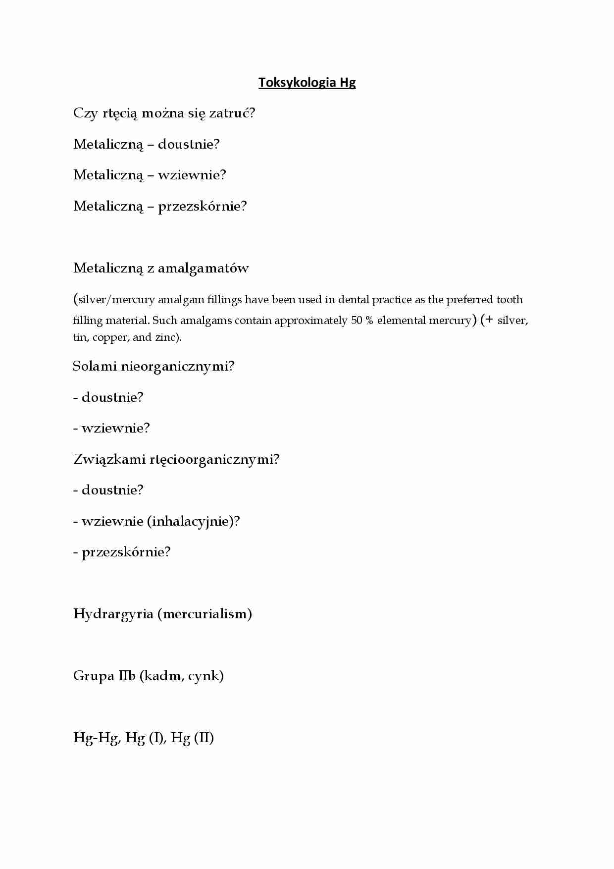 Wykład o rtęci - strona 1