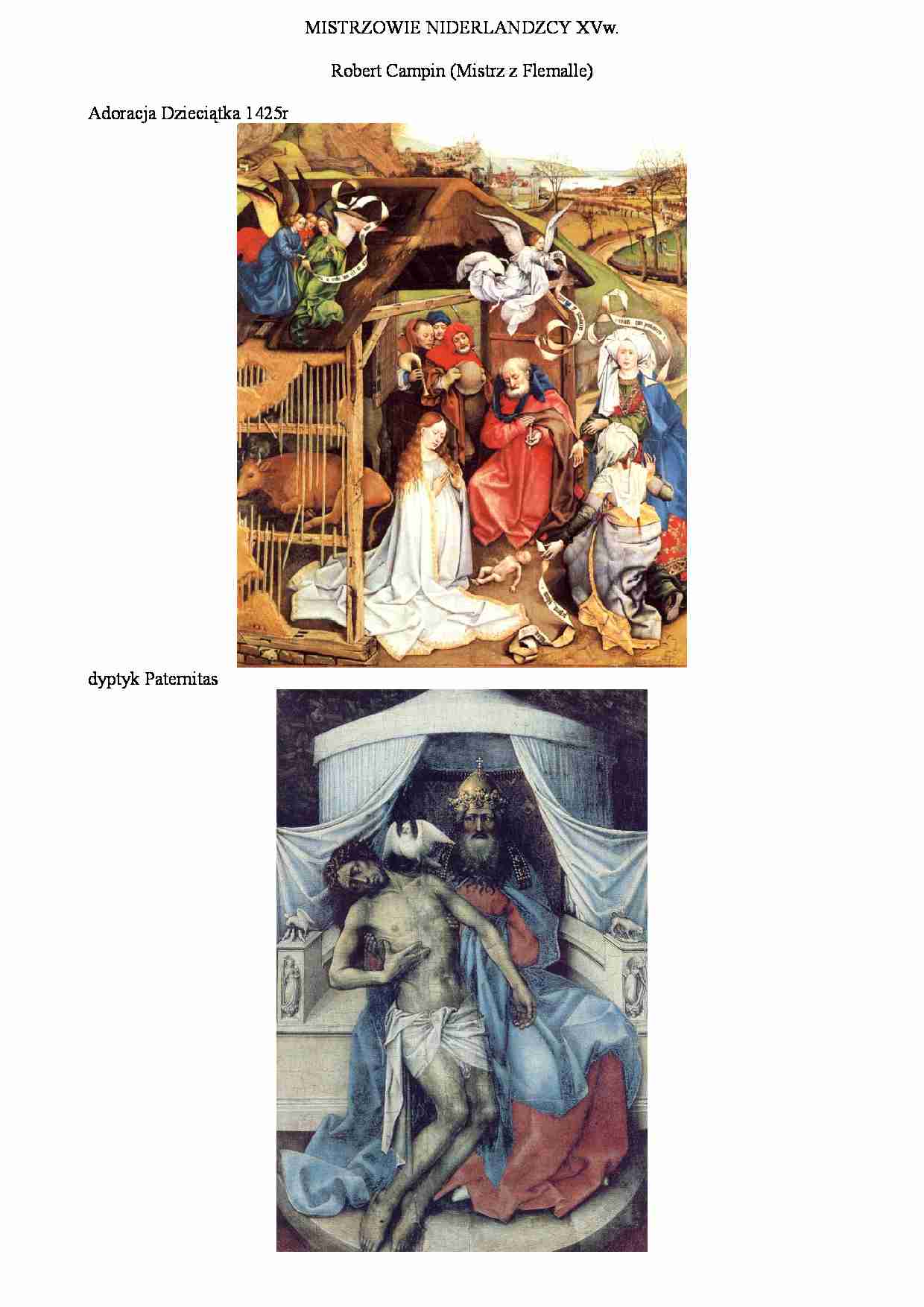 Robert Campin - wykład - strona 1