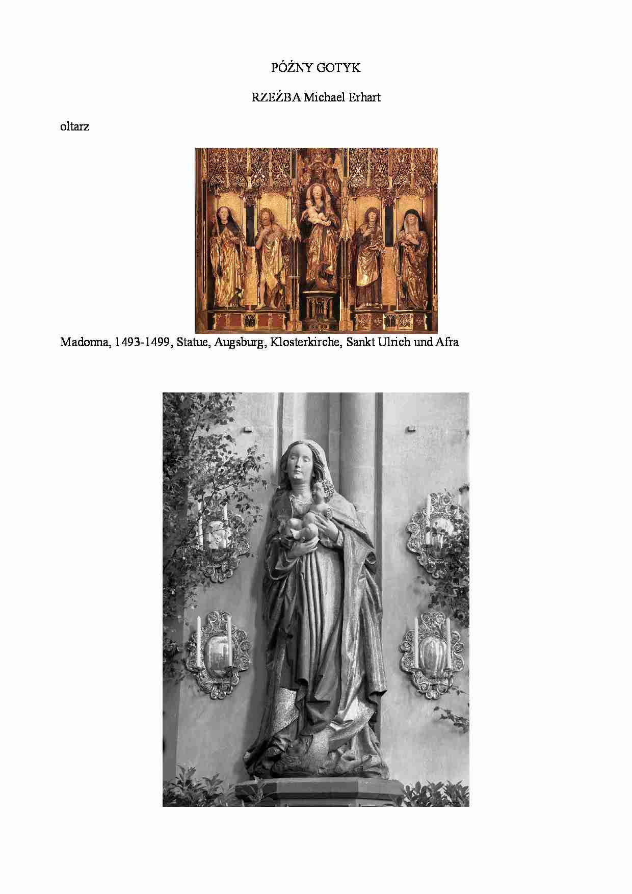 Rzeżba Michael Erhart - strona 1