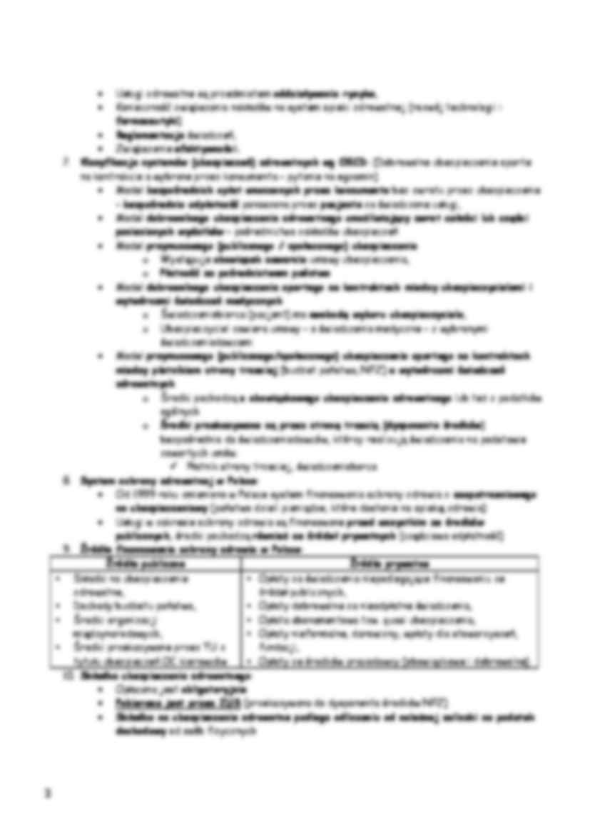 System ochrony zdrowia -opracowanie - strona 2