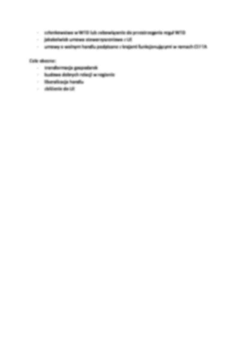 Środkowoeuropejskie Porozumienie o Wolnym Handlu -opracowanie - strona 2