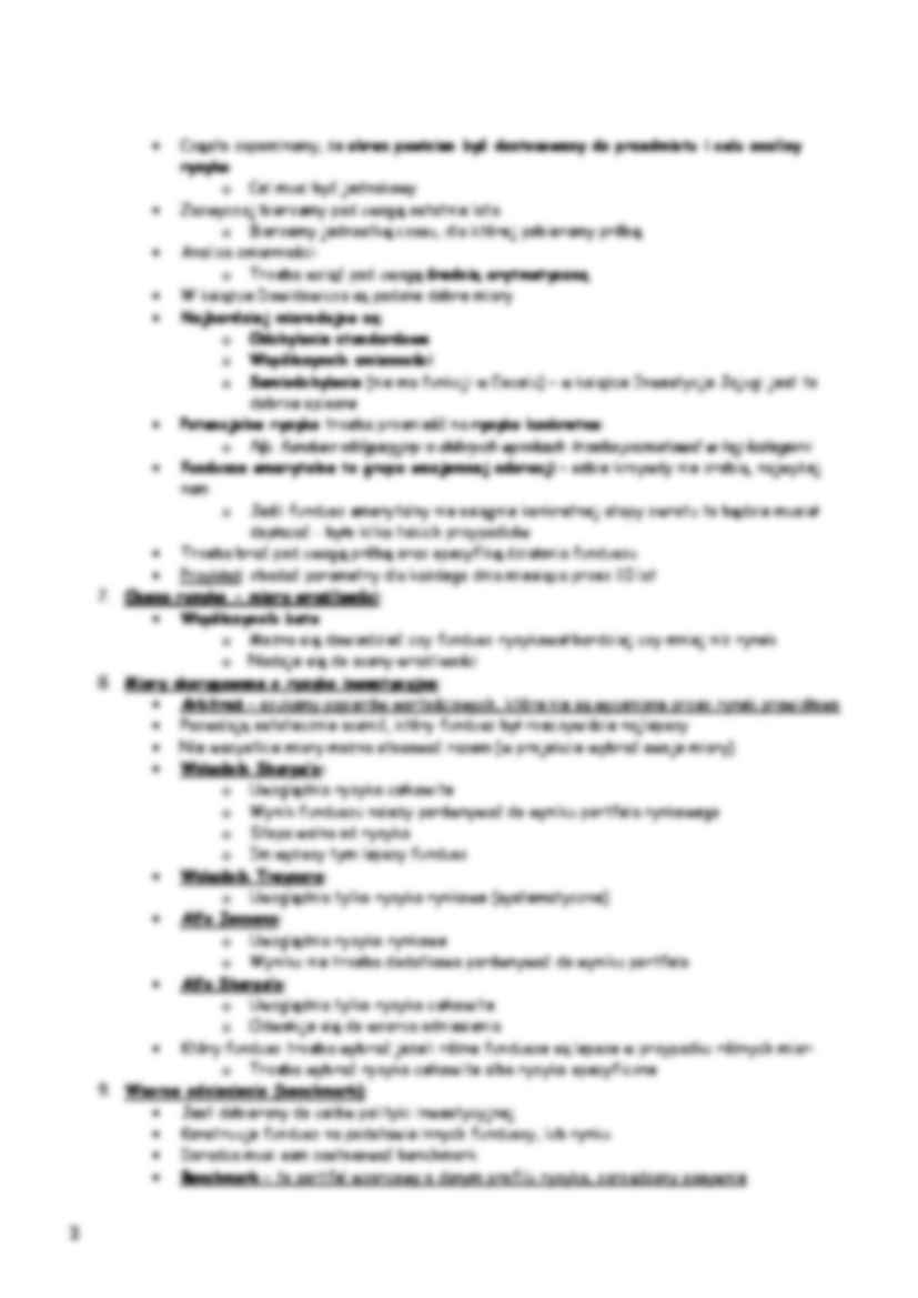 Ocena efektywności działalności inwestycyjnej funduszy inwestycyjnych -opracowanie - strona 2