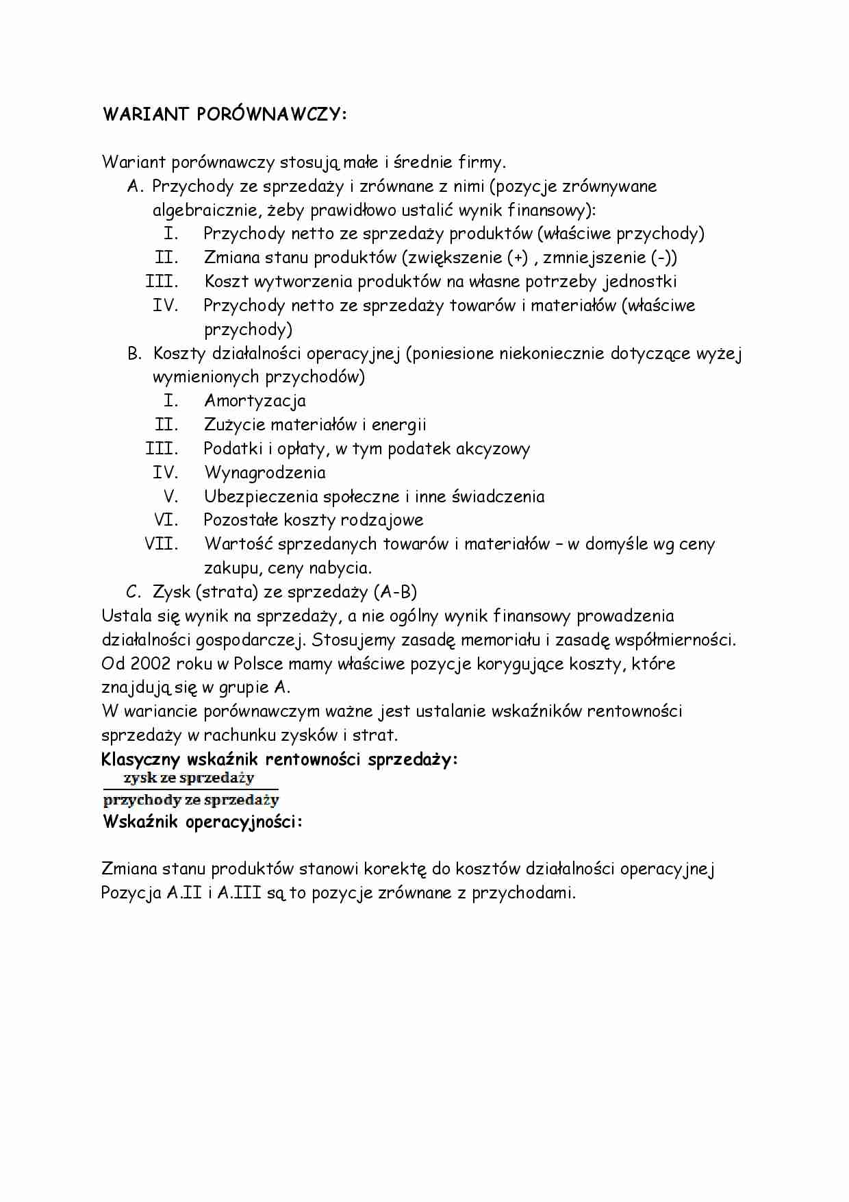 Wriant porównawczy -opracowanie - strona 1