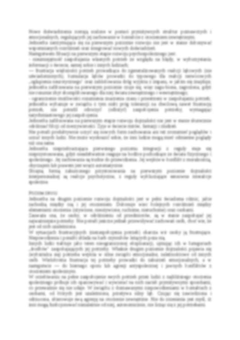 TEORIA ROZWOJU DOJRZAŁOŚCI INTERPERSONALNEJ I SYSTEM DIAGNOSTYCZNY 