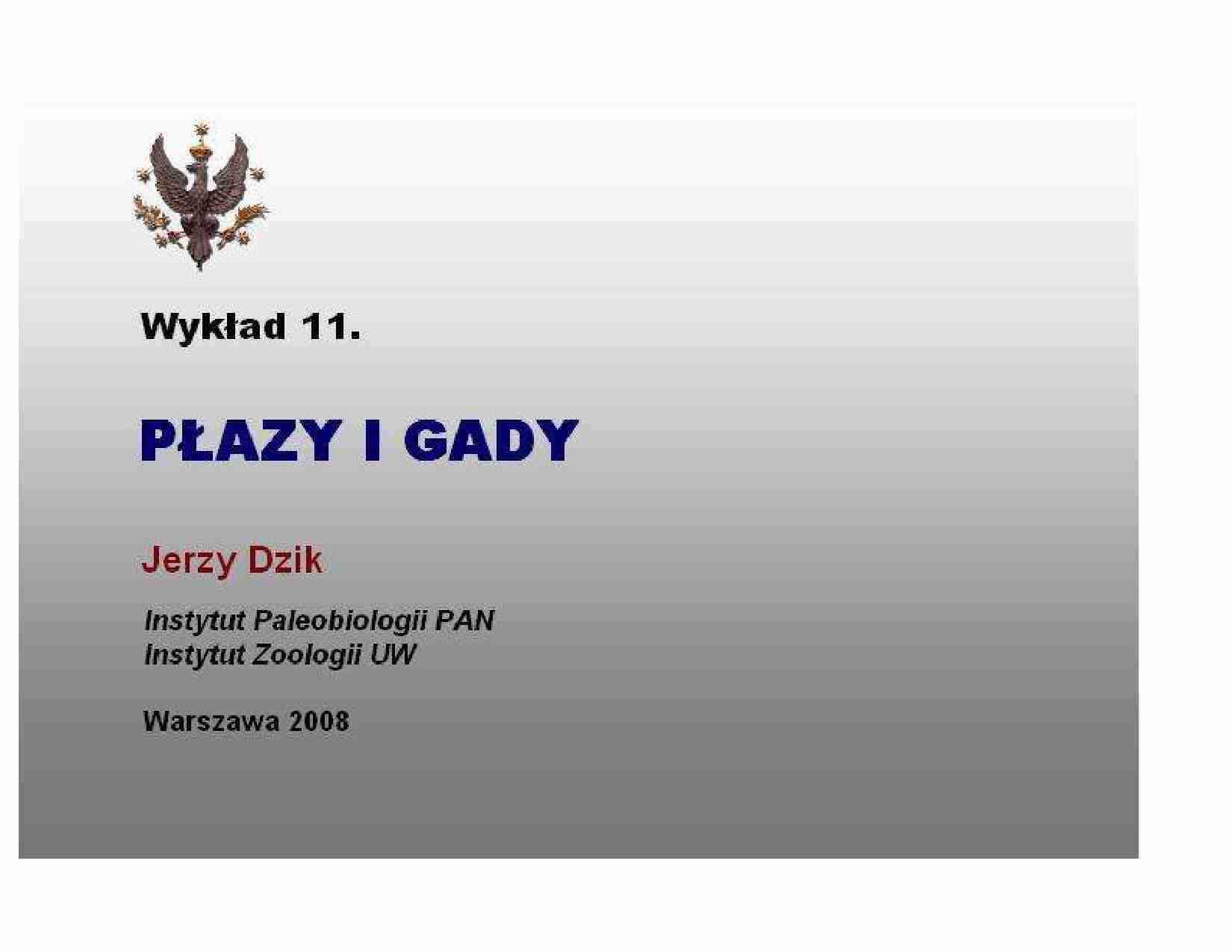 Płazy i gady - omówienie - strona 1