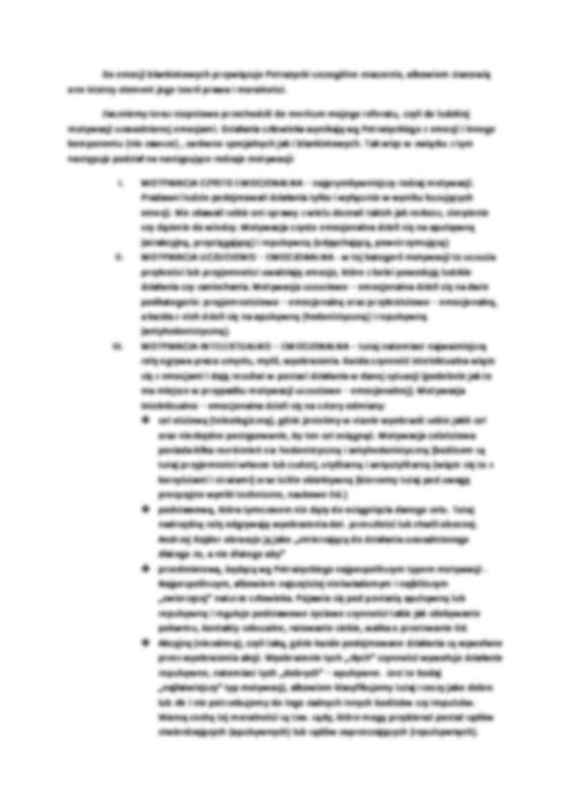 Emocjonalna teoria motywacji - omówienie. - strona 3