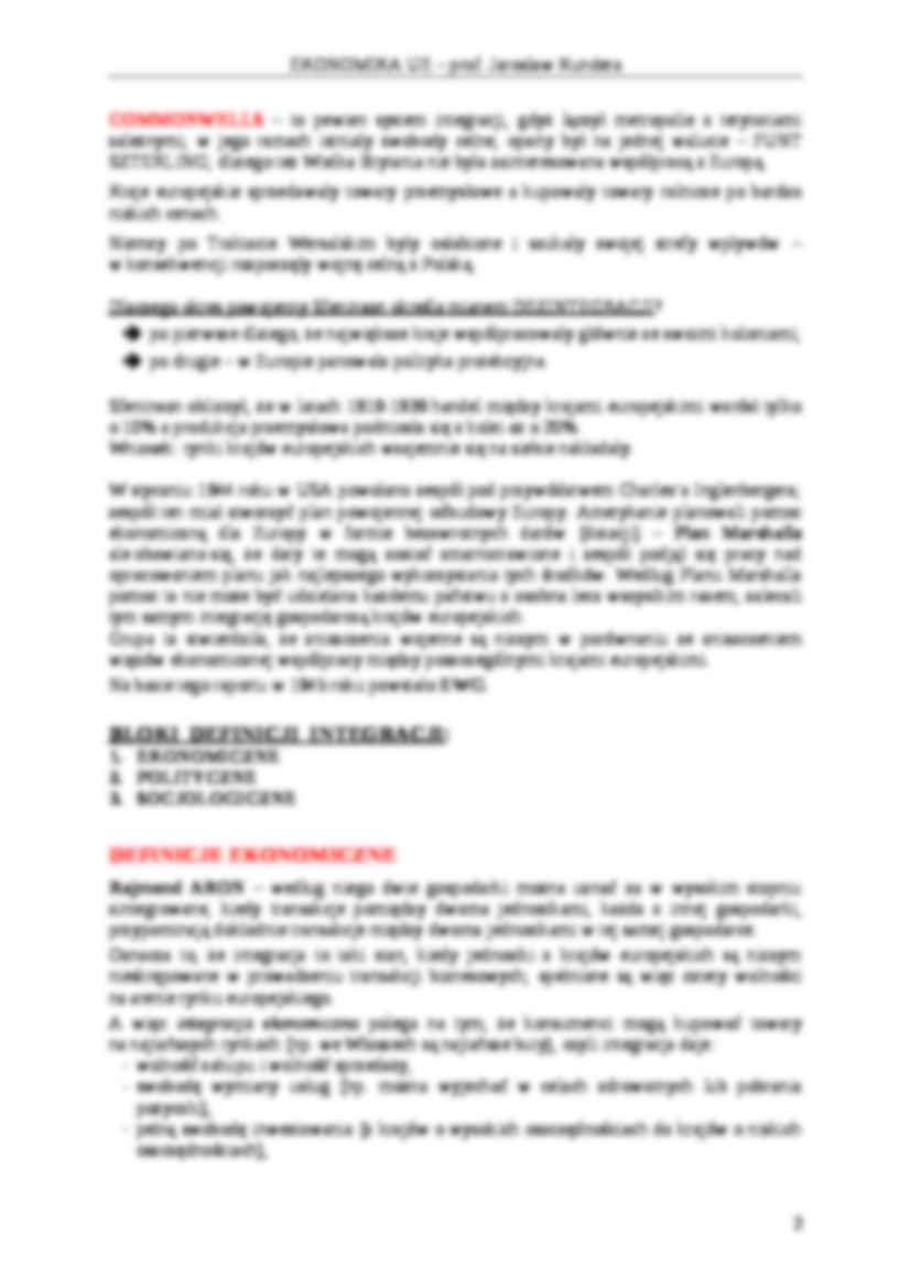 Europeistyka - definicje - strona 2