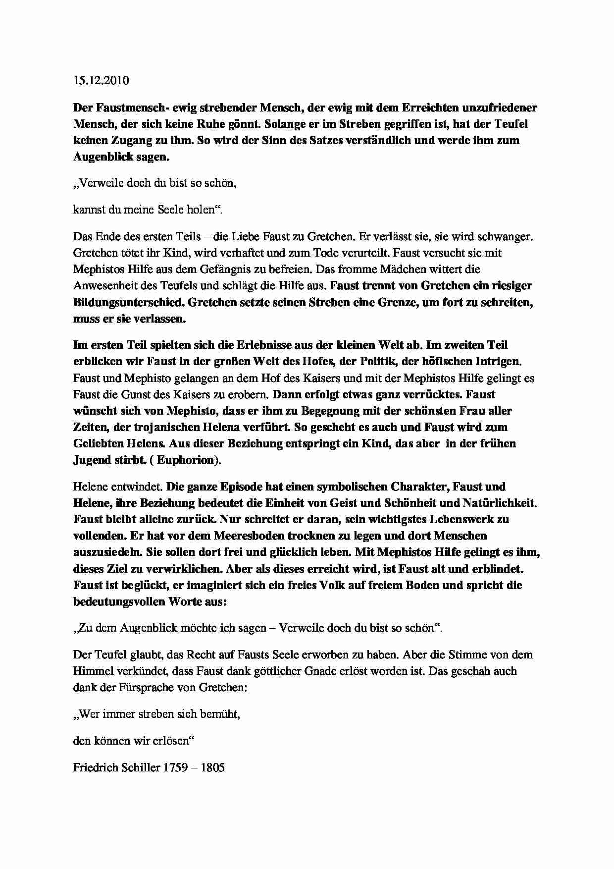 Faustmensch i Faust strczenie die rauber kabal - omówienie - strona 1