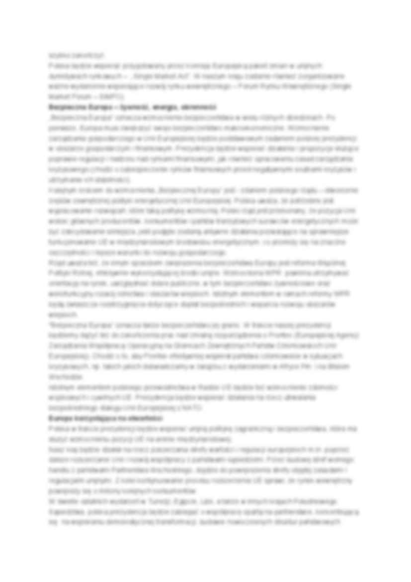 Prezydencja w Unii - omówienie - strona 2